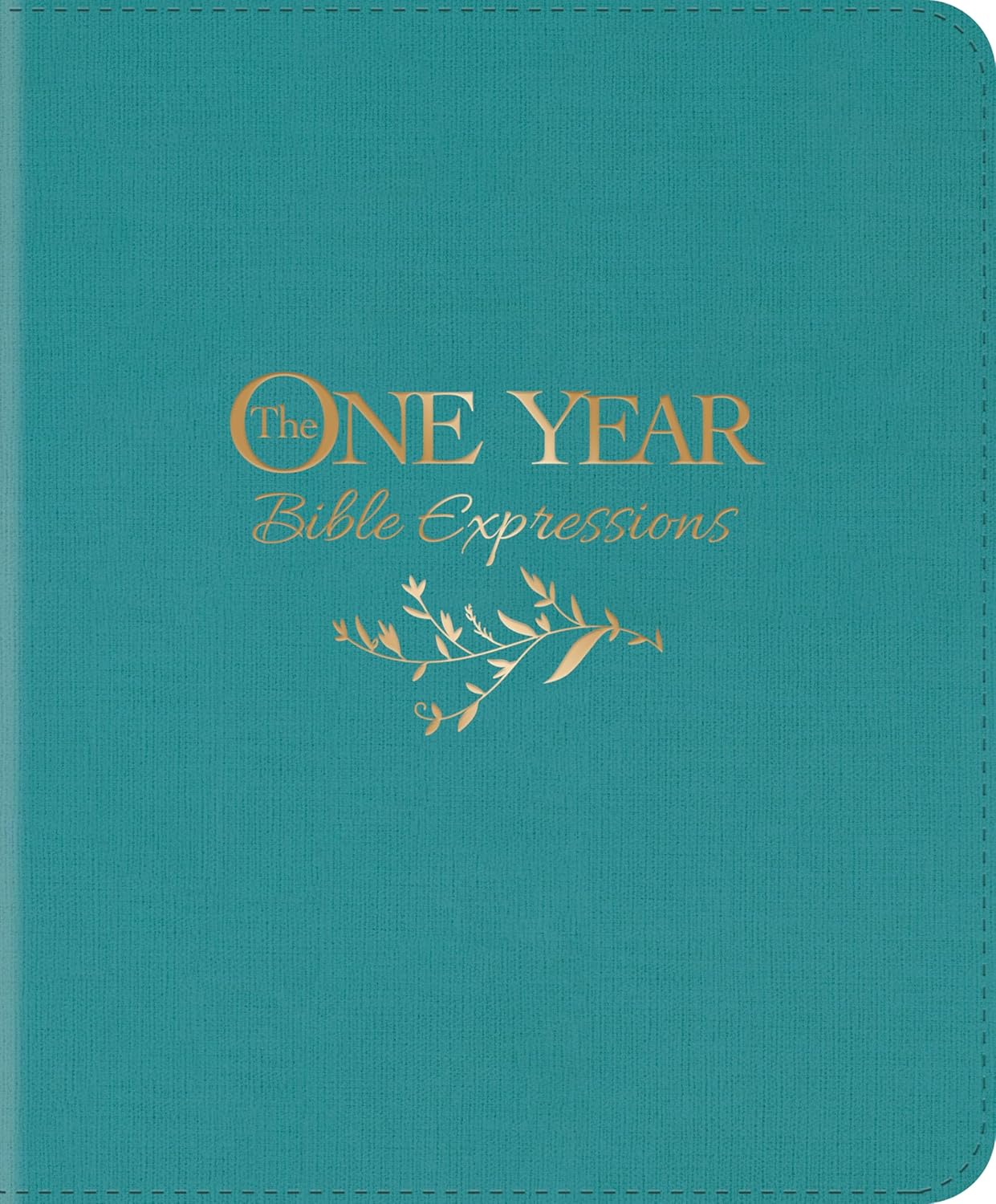 The One Year Bible Expressions NLT (LeatherLike, Tidewater Teal)