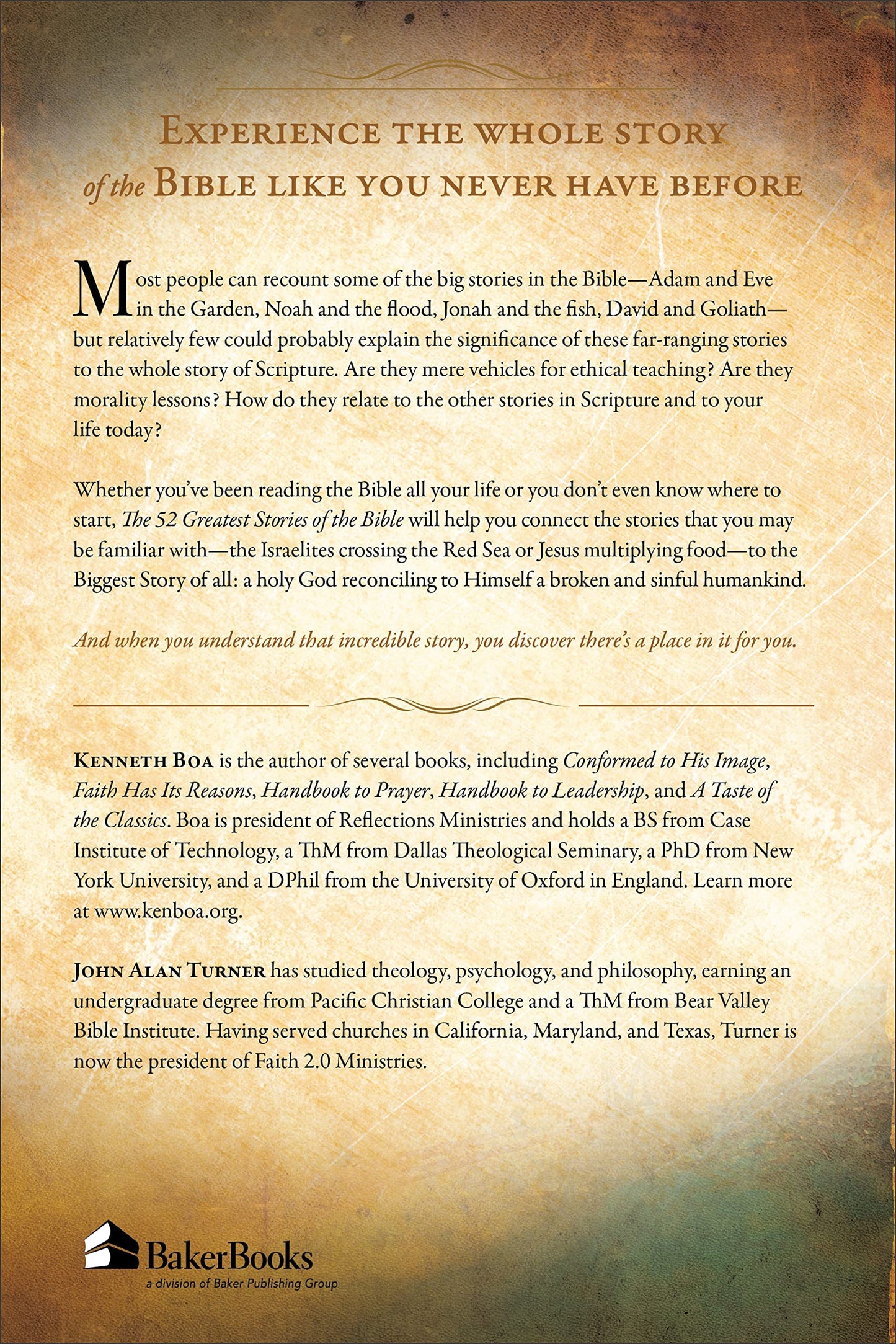 The 52 Greatest Stories of the Bible: A Weekly Devotional