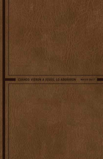 Santa Biblia NTV, Edición de referencia ultrafina (SentiPiel, Café rústico, Letra Roja)
