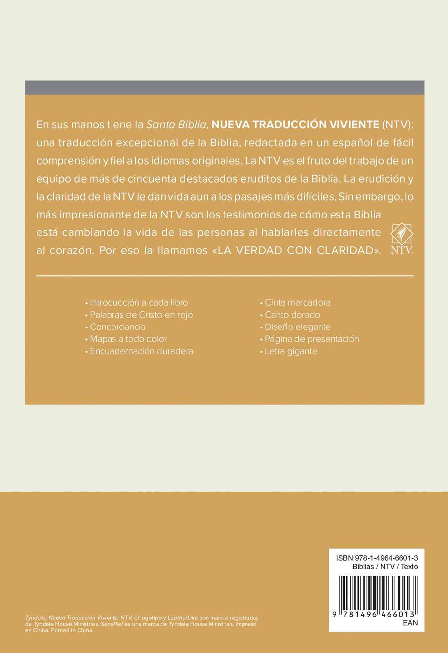 Santa Biblia NTV, Edición manual, letra gigante