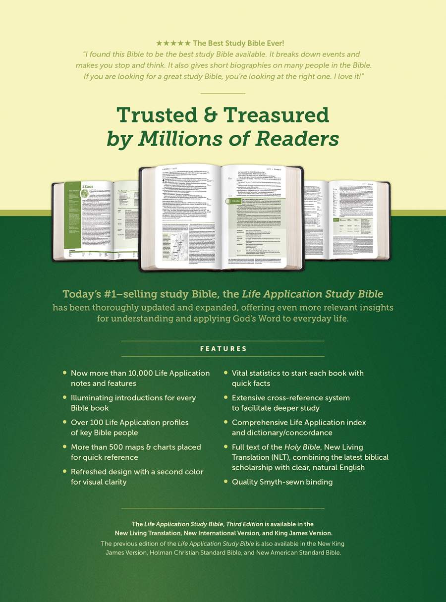 NLT Life Application Study Bible, Third Edition