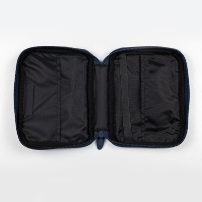Compact Size Matte Vinyl Bible Cover, Navy Blue
