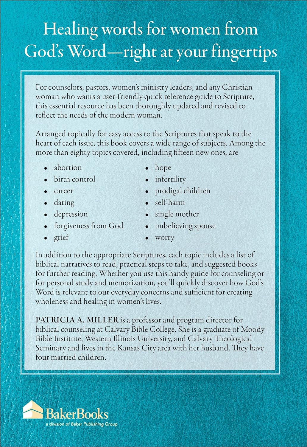 Quick Scripture Reference for Counseling Women