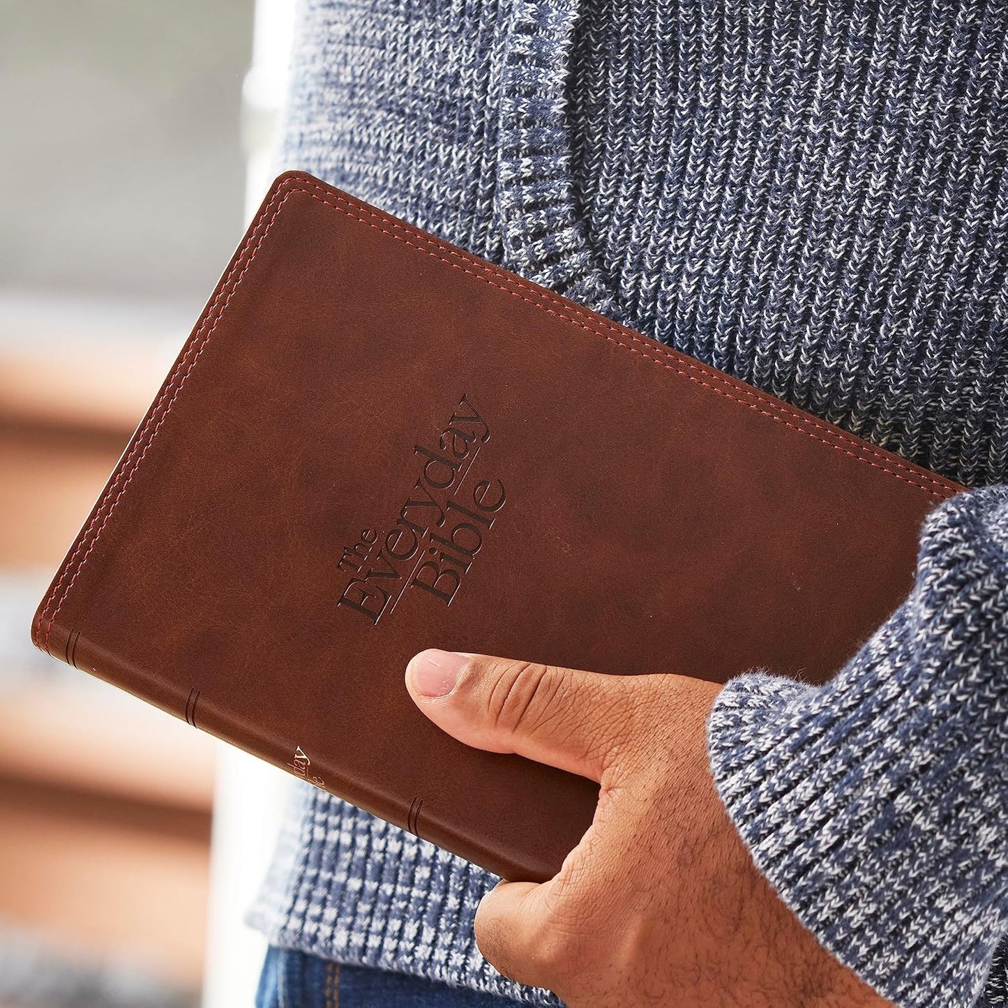 NKJV, The Everyday Bible, Brown Leathersoft, Red Letter, Comfort Print: 365 Daily Readings Through the Whole Bible