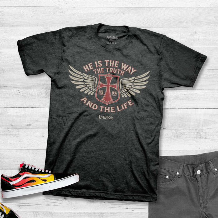 Kerusso Christian T-Shirt Wings John 14:6