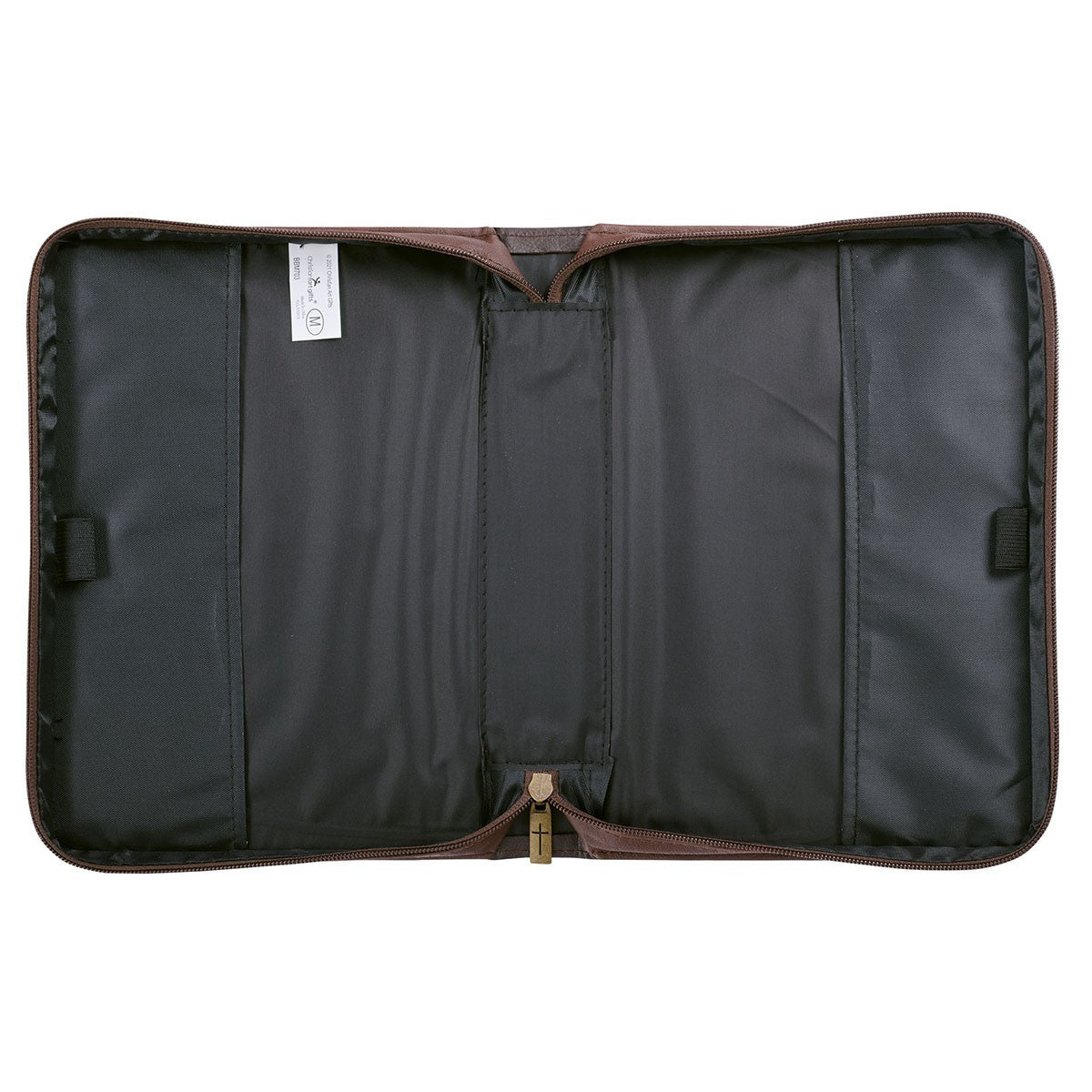 The LORD is My Strength Brown Faux Leather Classic Bible Cover - Exodus 15:2