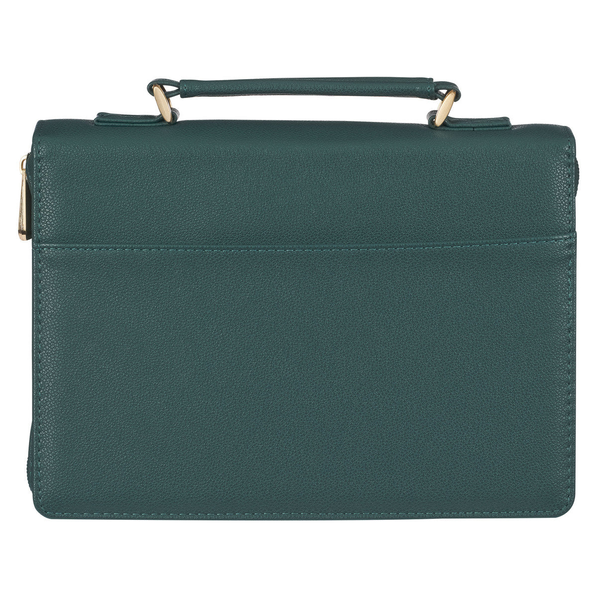 All Things are Possible Teal Tourmaline Faux Leather Fashion Bible Cover - Matthew 6:19