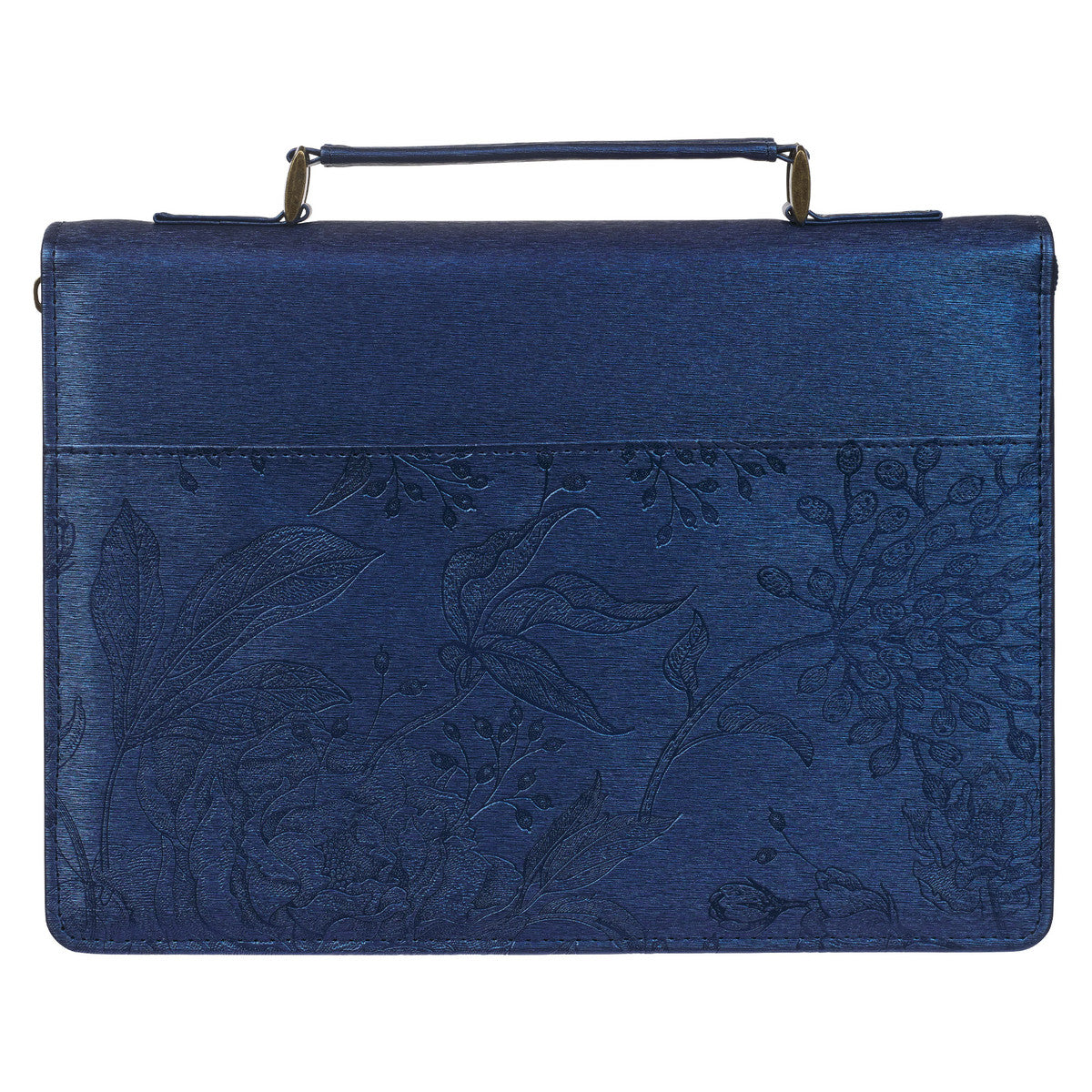 Blessed Peacock Blue Faux Leather Fashion Bible Cover - Jeremiah 17:7