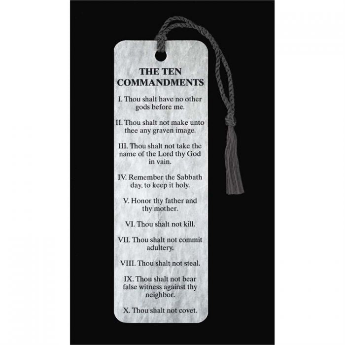 10 Commandments Tassel Bookmark