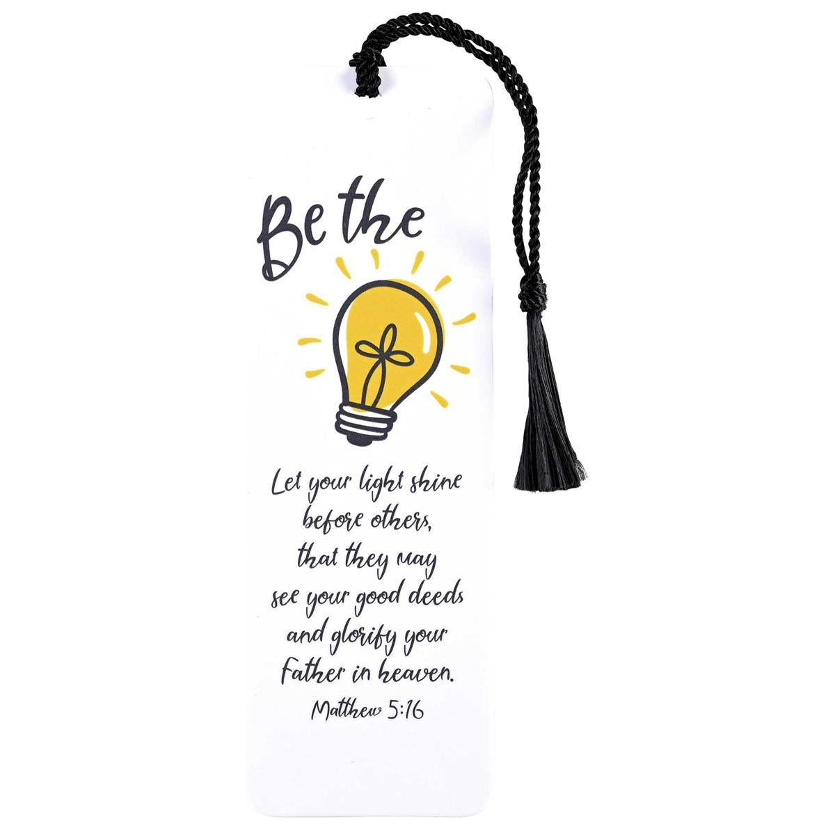TASSEL BOOKMARK CROSS BE THE LIGHT
