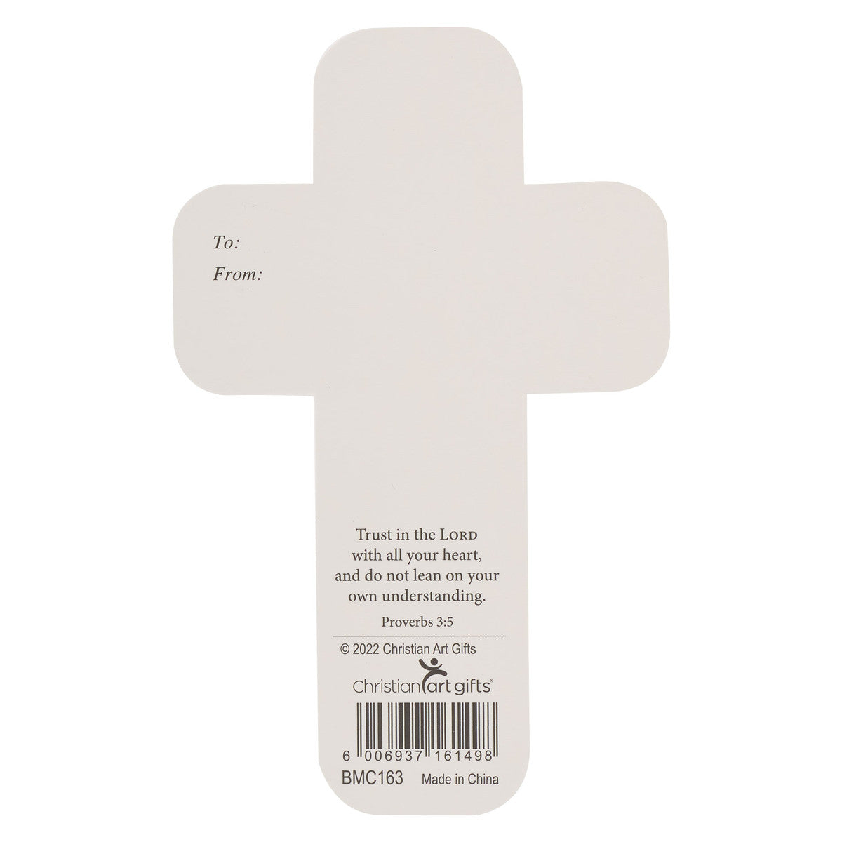 Way Dark Chocolate Brown Cross Bookmark - John 14:6