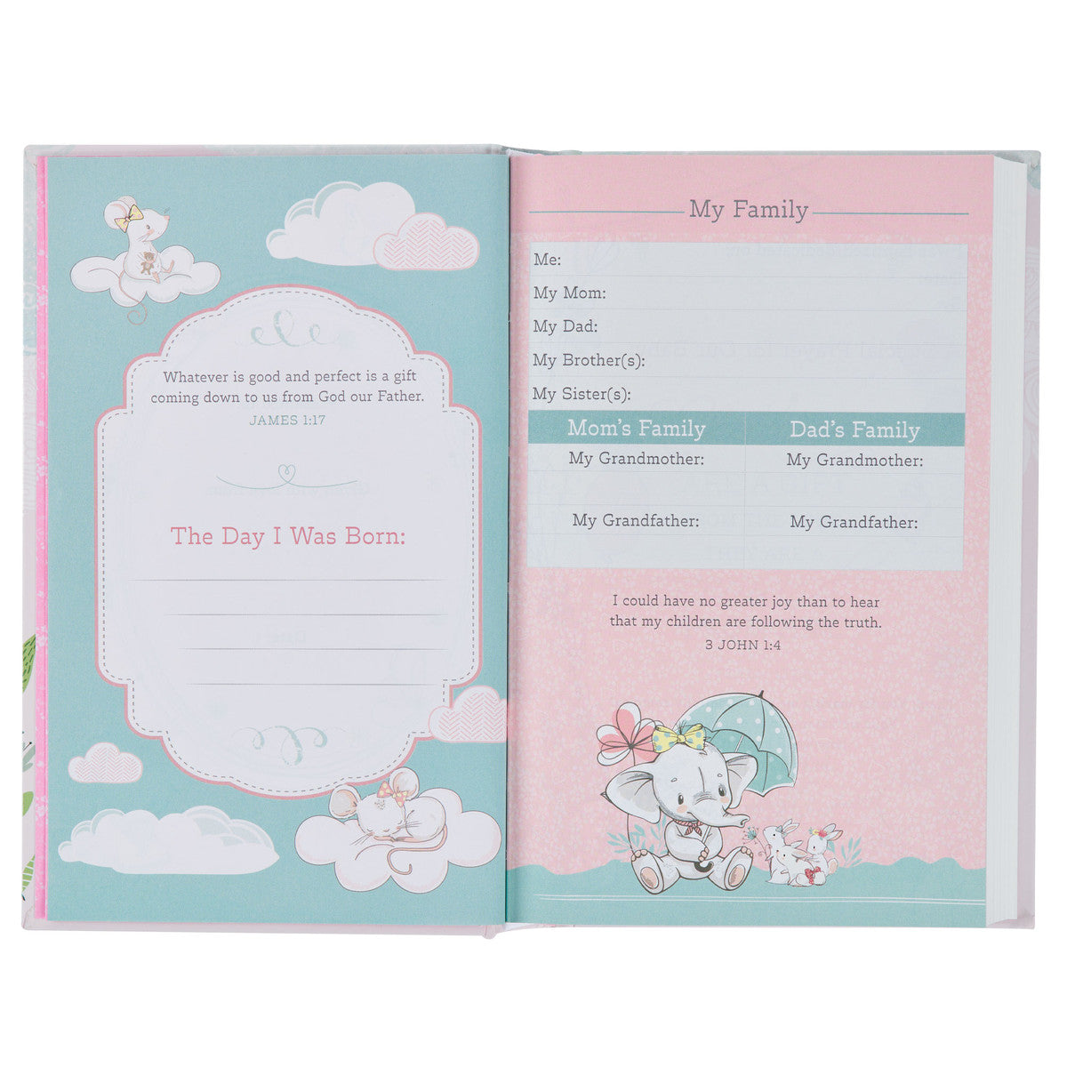 NLT Holy Bible for Baby Girls