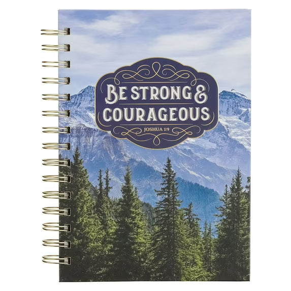 Be Strong & Courageous Wide Ruled Notebook