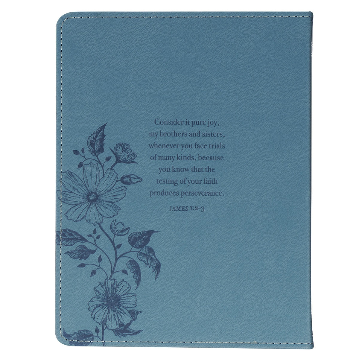 Consider It All Joy Blue Faux Leather Devotional