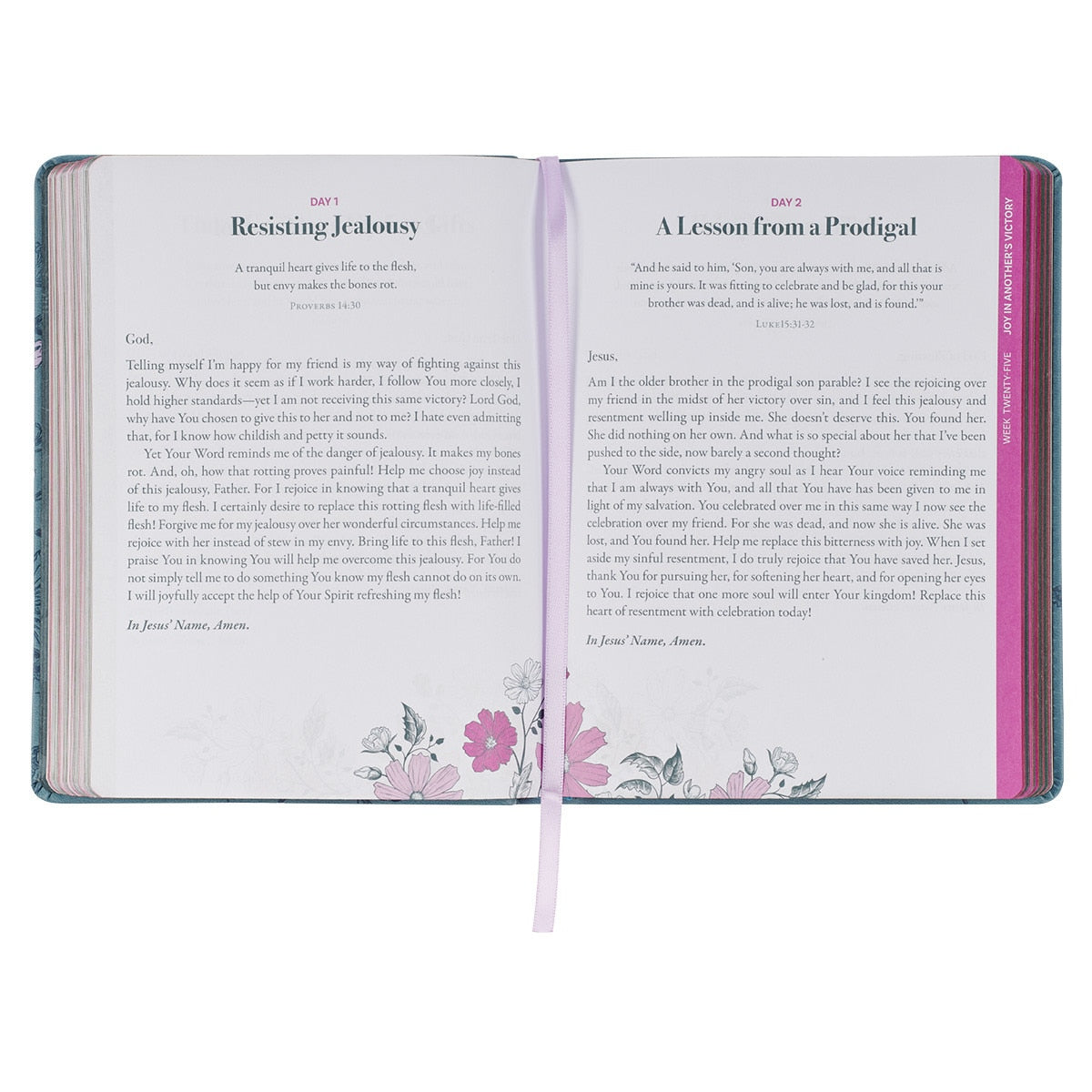 Consider It All Joy Blue Faux Leather Devotional
