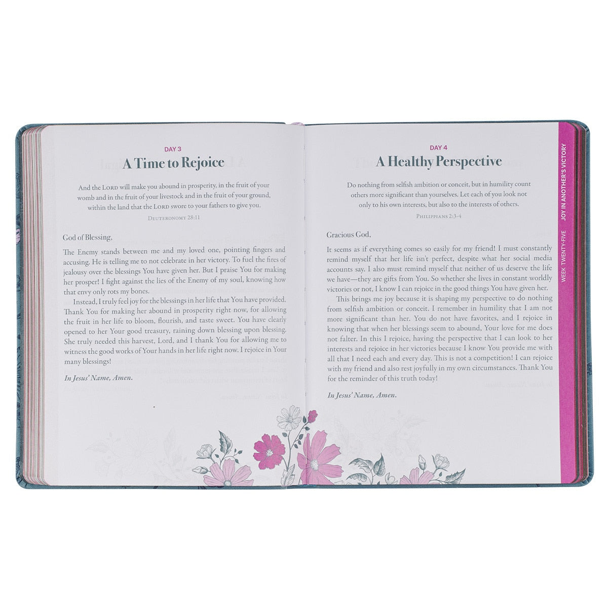 Consider It All Joy Blue Faux Leather Devotional
