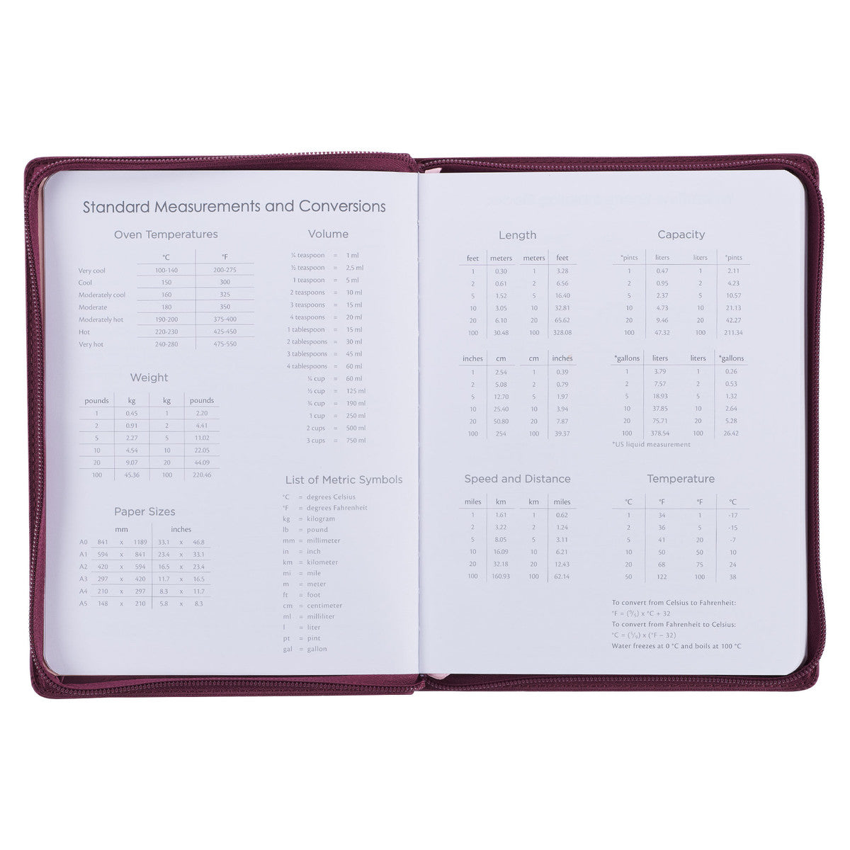 2024 Be Still Burgundy Faux Leather 18-Month Planner for Women - Psalm 46:10