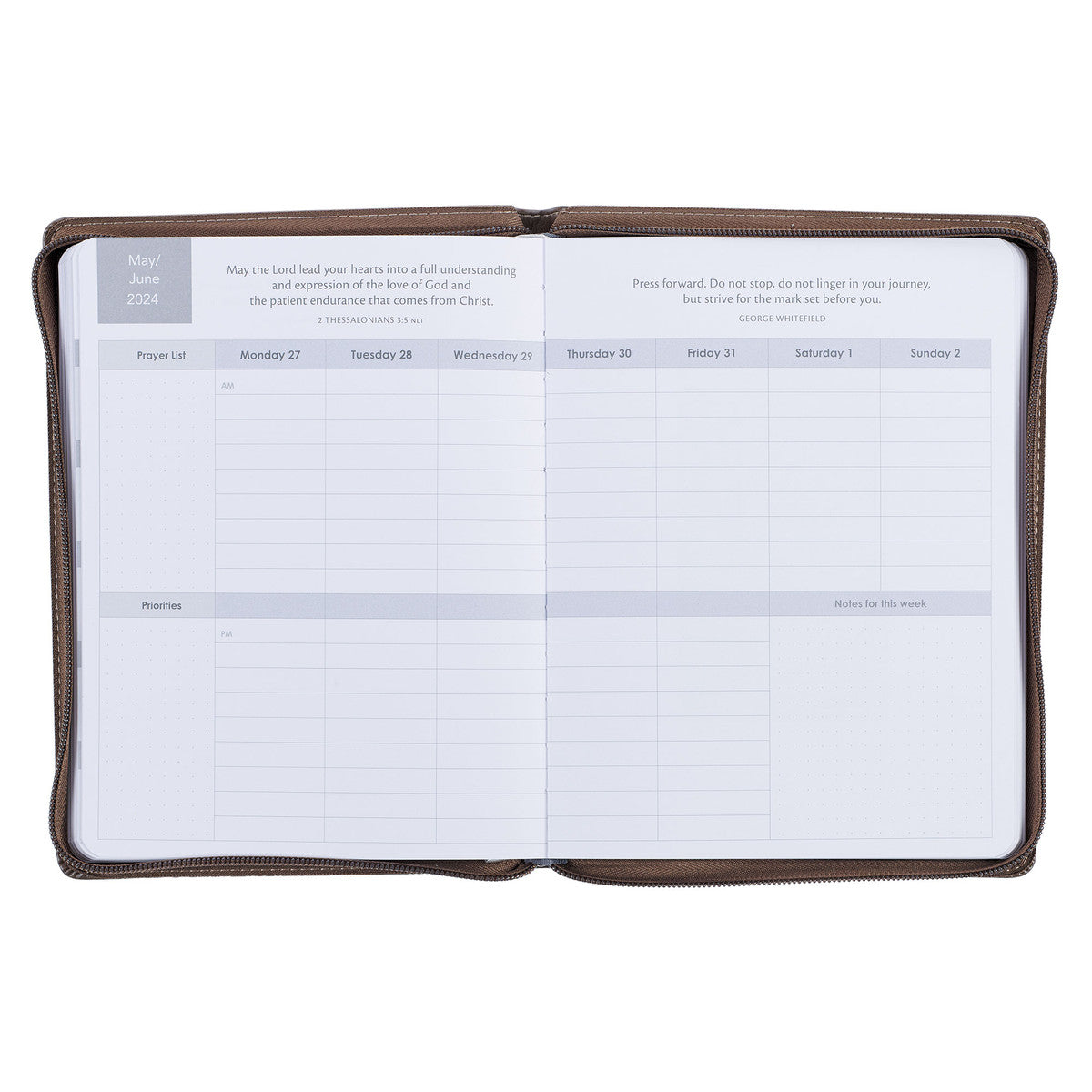 Trust in the Lord Sparrow Faux Leather 18-Month Planner for Women