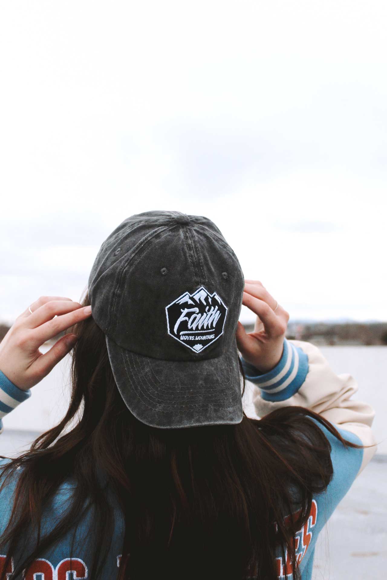 Hat Gray “Faith Moves Mountains”