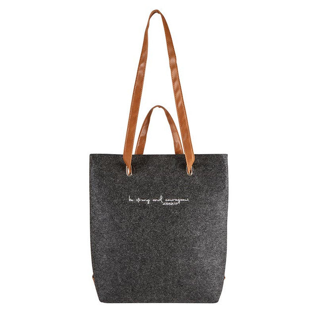 Felt Backpack - Be Strong and Courageous
