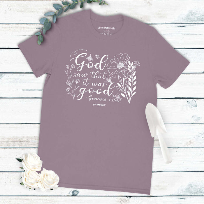 grace & truth Womens T-Shirt It Was Good Genesis 1: 11-12