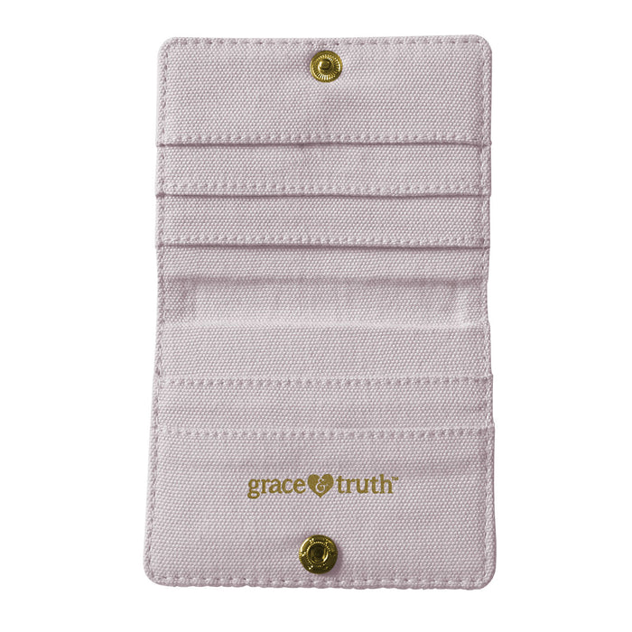 grace & truth Love Never Fails Keychain ID Case