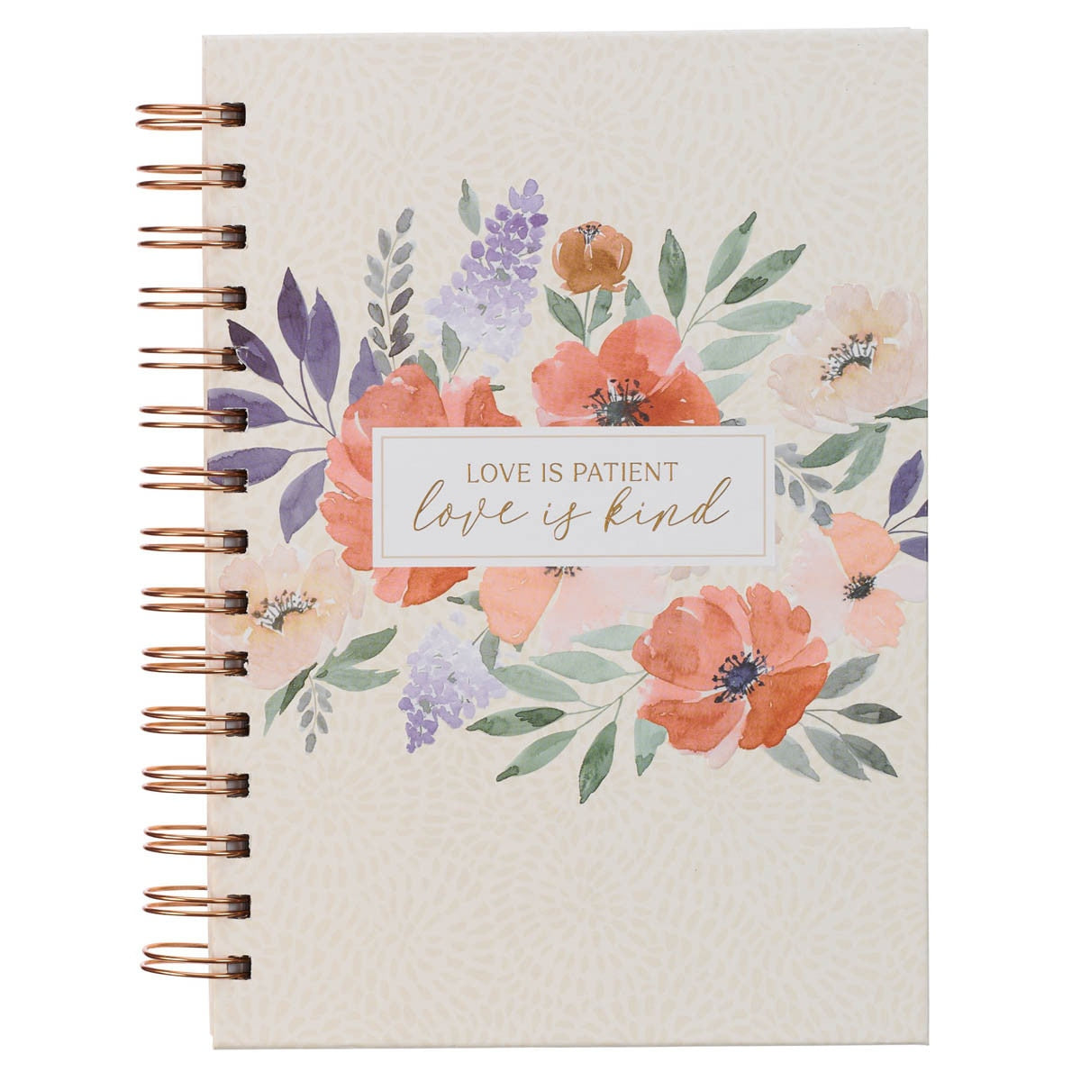 Love is Kind Coral Poppy Spiral-bound Journal