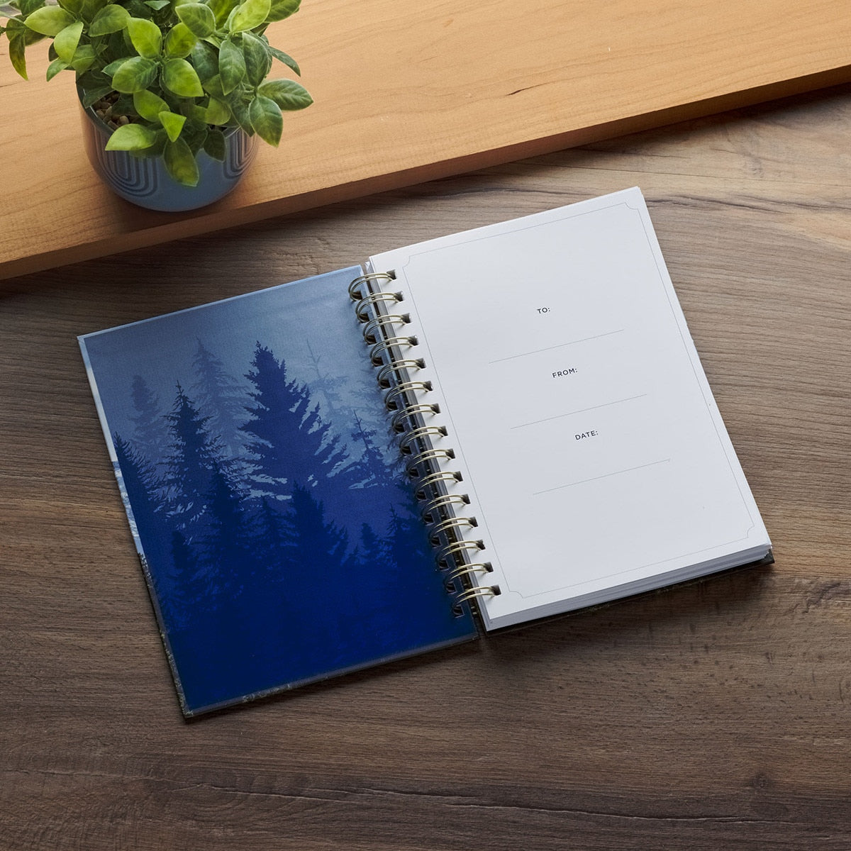 Be Strong and Courageous Mountain Vista Spiral-bound Journal - Joshua 1:9
