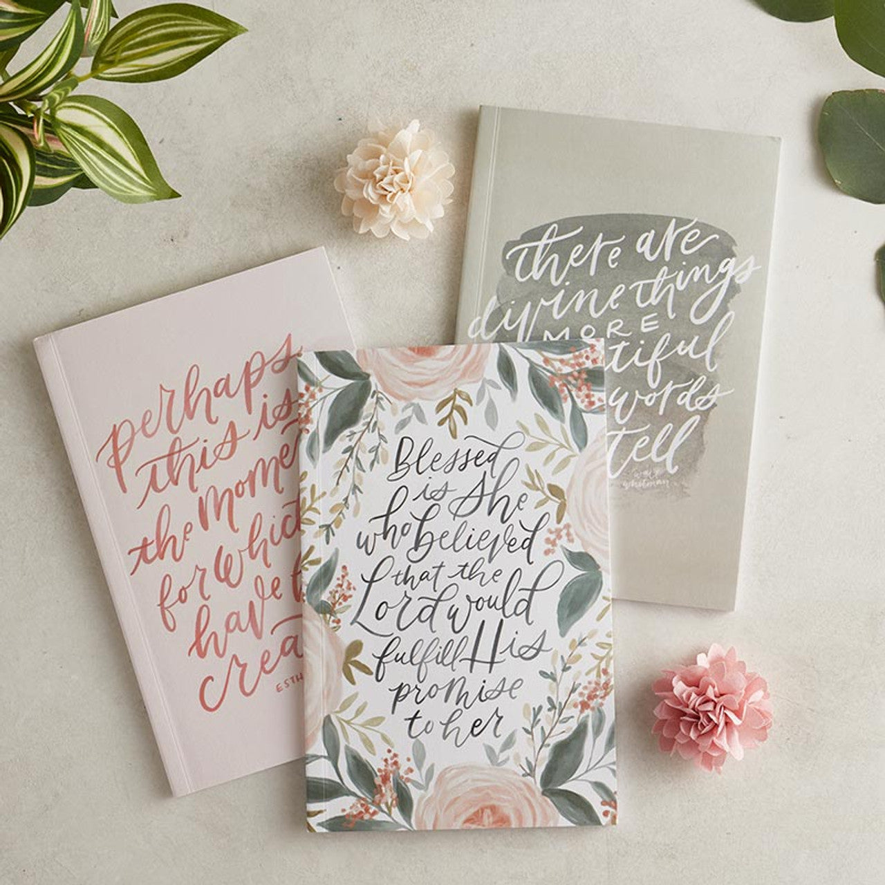 Blessed is she Who Believed/But the Lord Stood With Me Notebooks, Set of 2