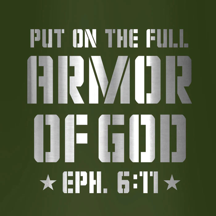 22 oz Stainless Steel Mug With Handle Armor Of God