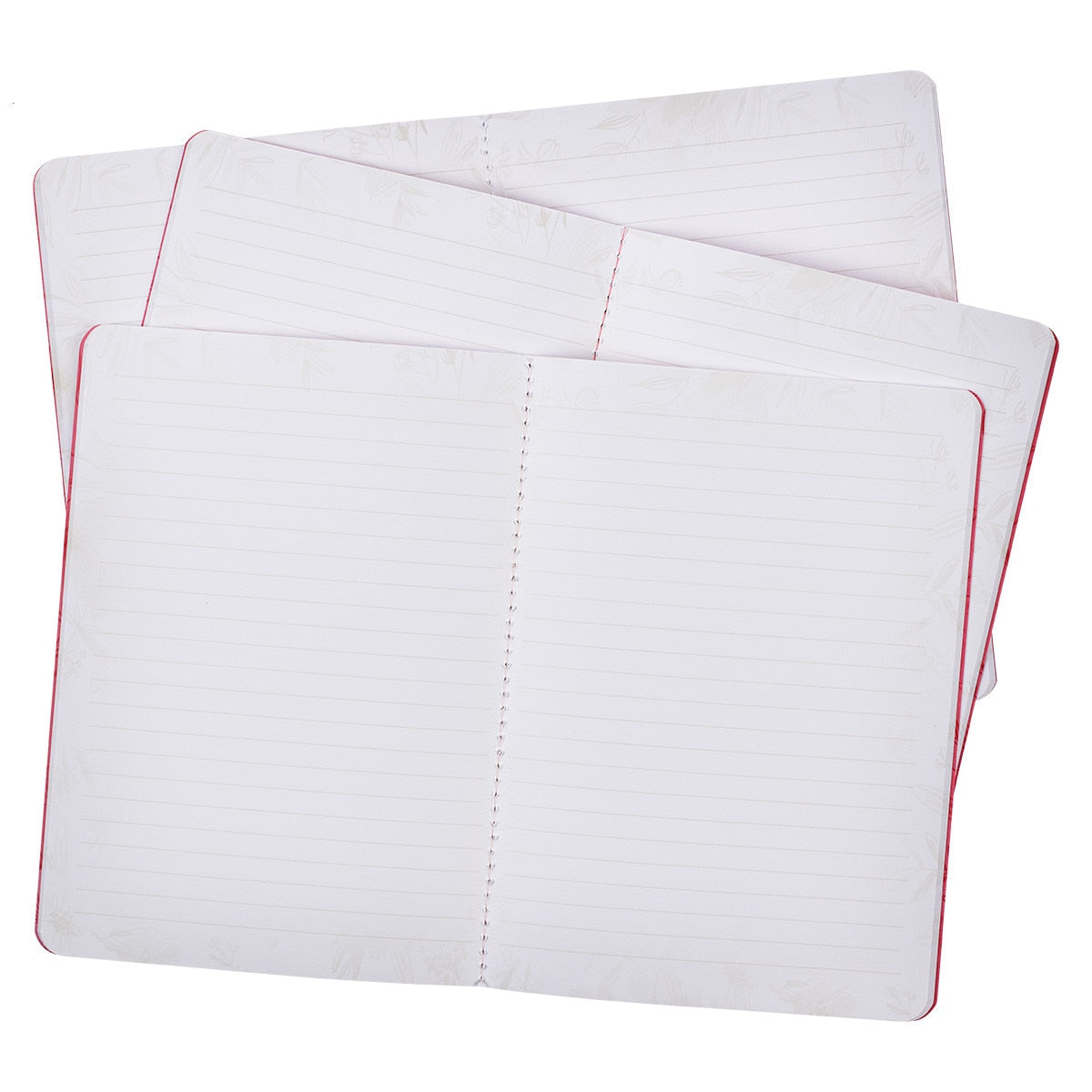 Walk by Faith Berry Pink Floral Large Notebook Set - 2 Corinthians 5:7