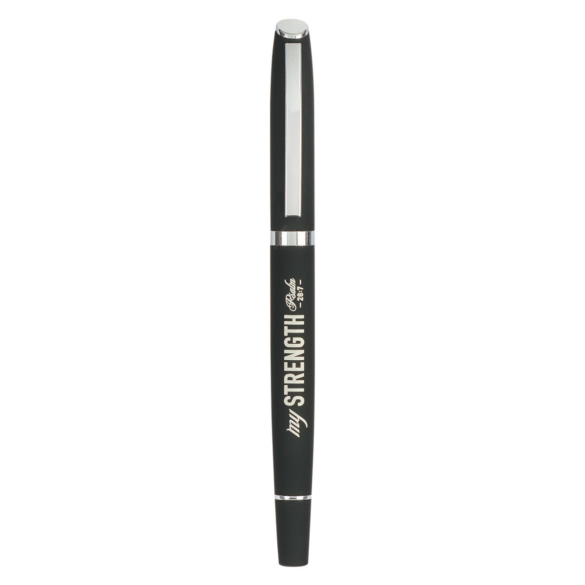 My Strength Black Classic Gift Pen - Psalm 28:7