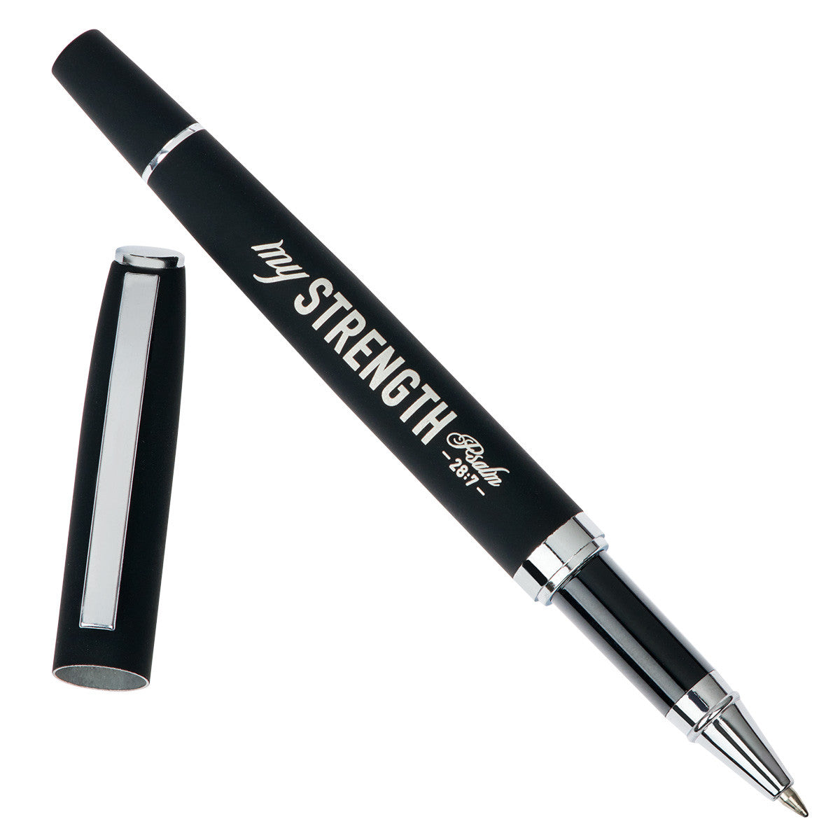 My Strength Black Classic Gift Pen - Psalm 28:7