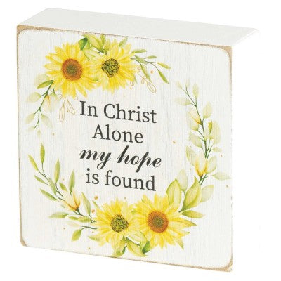 Tabletop Plaque In Christ Alone