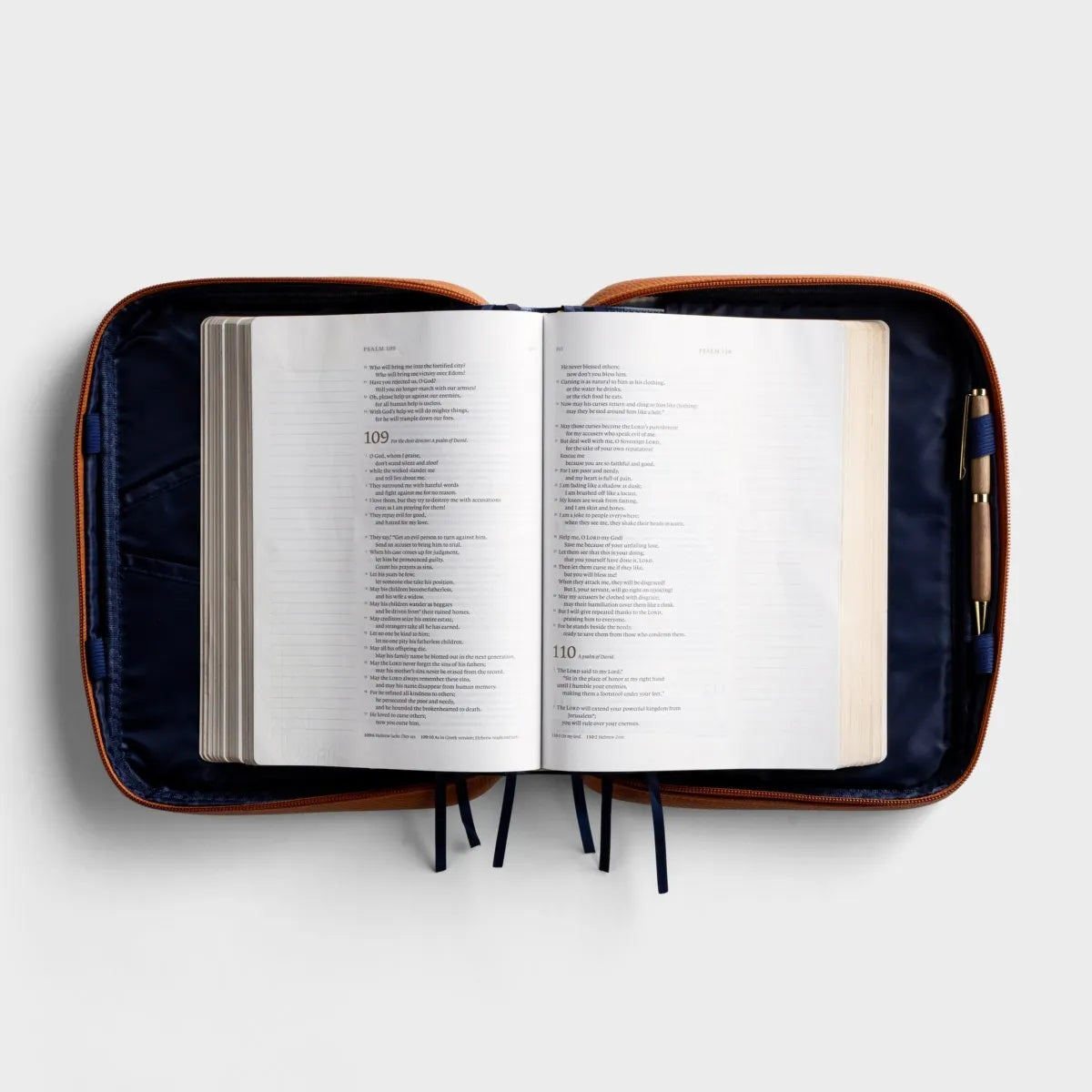 Gold Cross - Tan Faux Leather Bible Cover