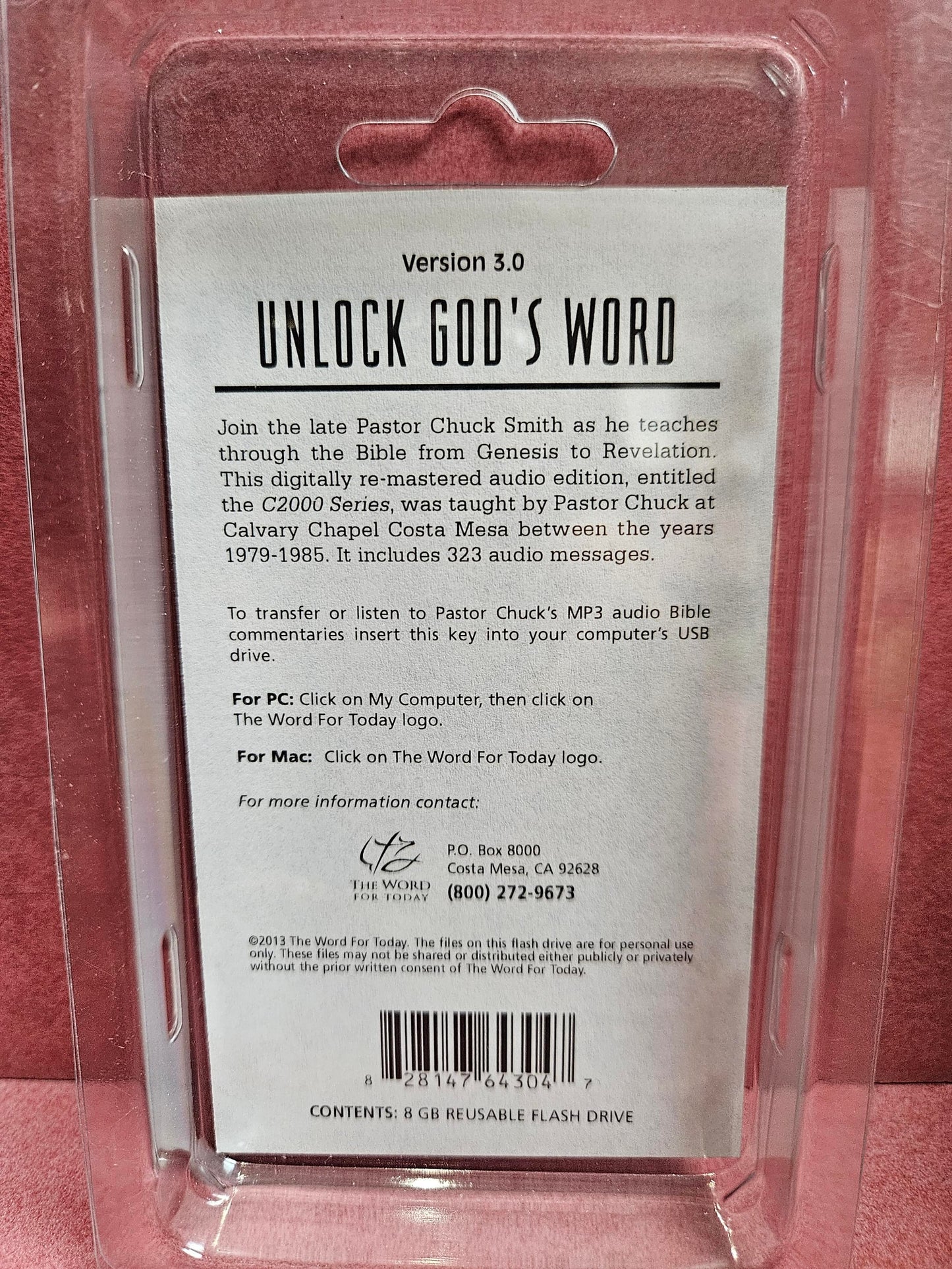 A través de la Biblia Serie C-2000 en Flash Drive