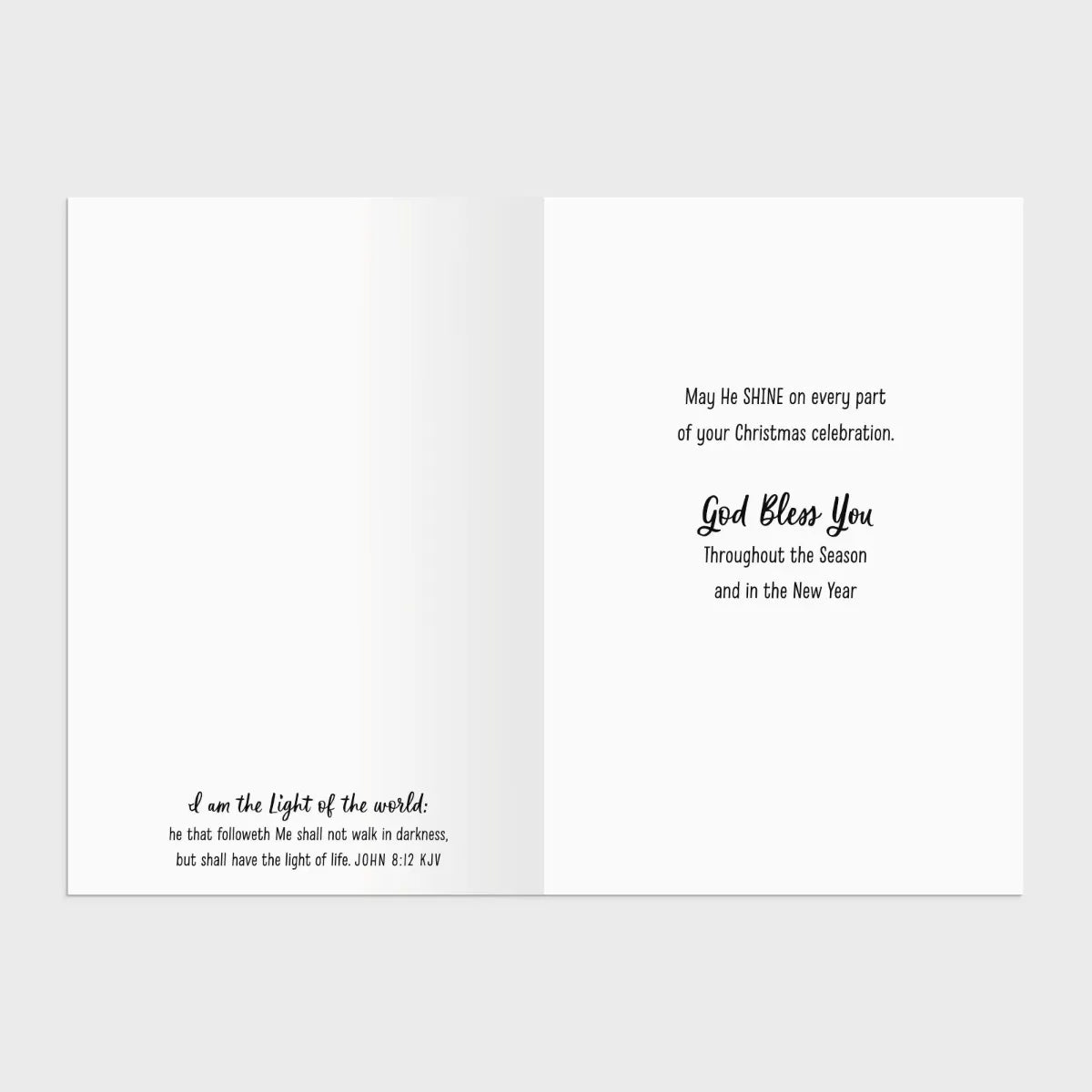 Light of the World - 18 Christmas Boxed Cards, KJV