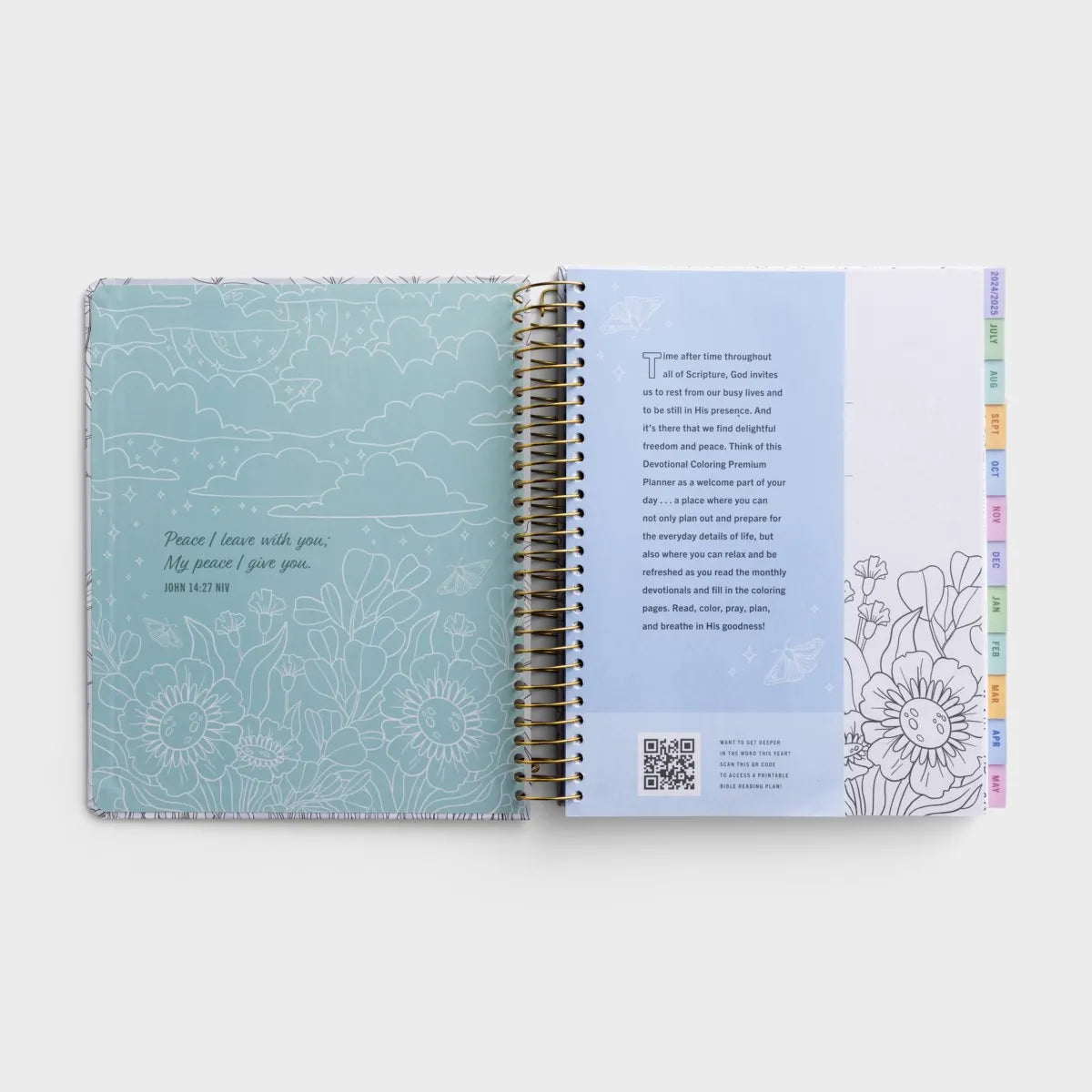 Peace in Every Moment Devotional Coloring Planner