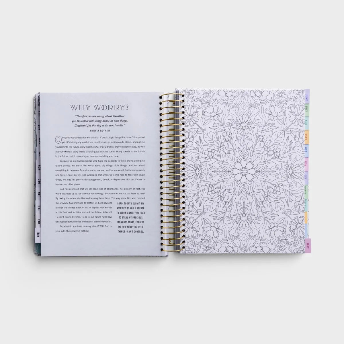 Peace in Every Moment Devotional Coloring Planner