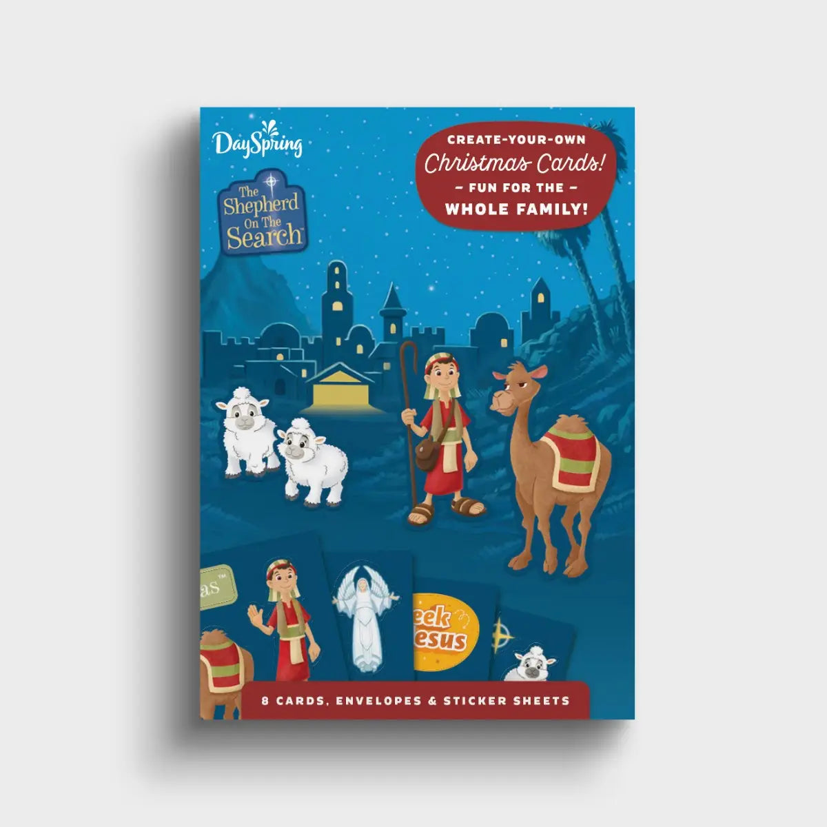 The Shepherd on the Search - 8 Interactive Sticker Christmas Boxed Cards