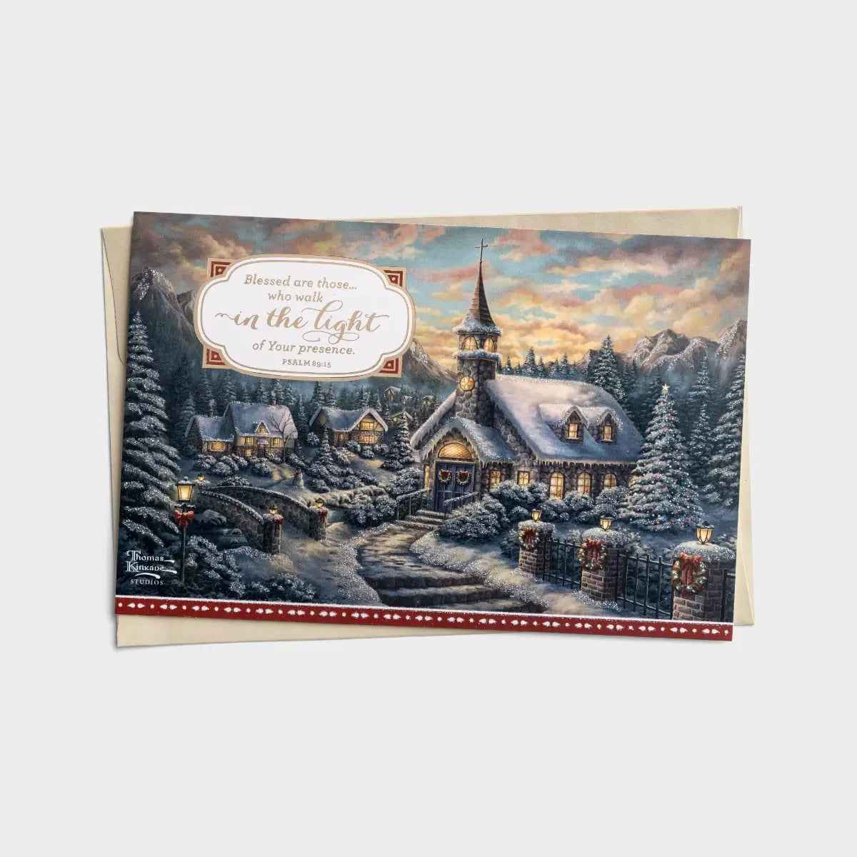 Thomas Kinkade - Walk in the Light - 18 Christmas Boxed Card
