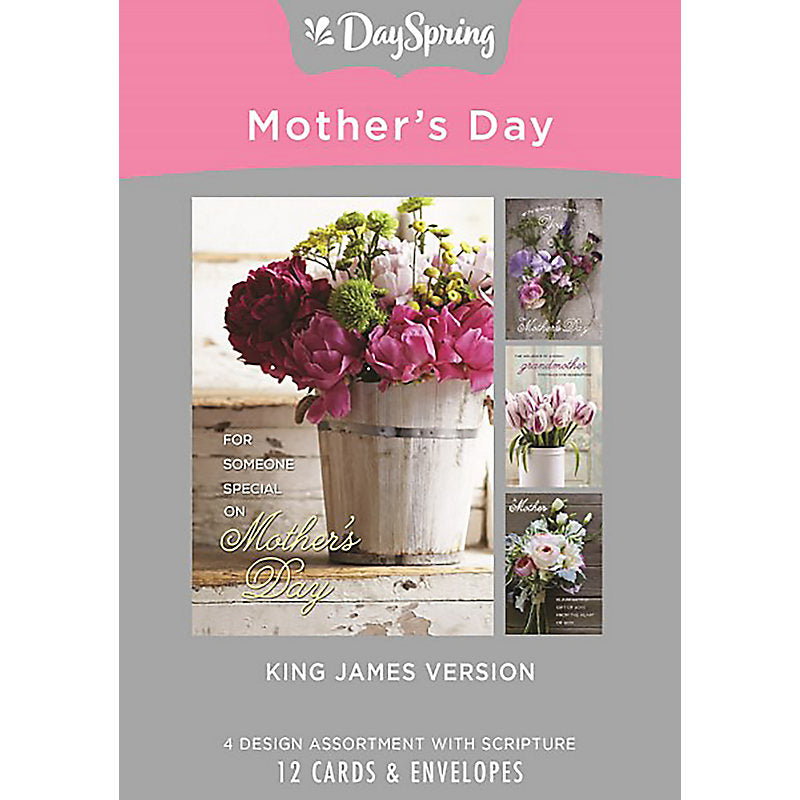 Boxed Cards: Mother's Day Floral Bouquet Assortment (12-count)