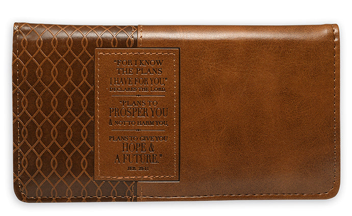 For I Know the Plans Checkbook Cover