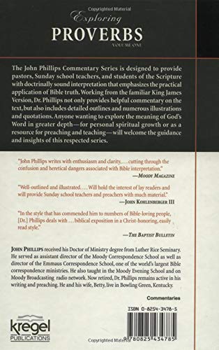 Exploring Proverbs, Volume 1 (John Phillips Commentary Series)