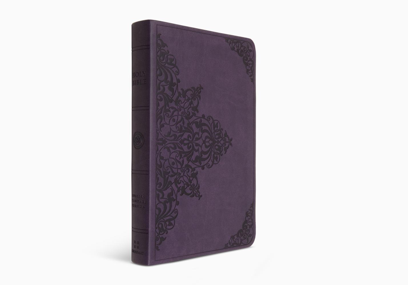 ESV Large Print Value Thinline Bible TruTone®, Lavender, Filigree Design