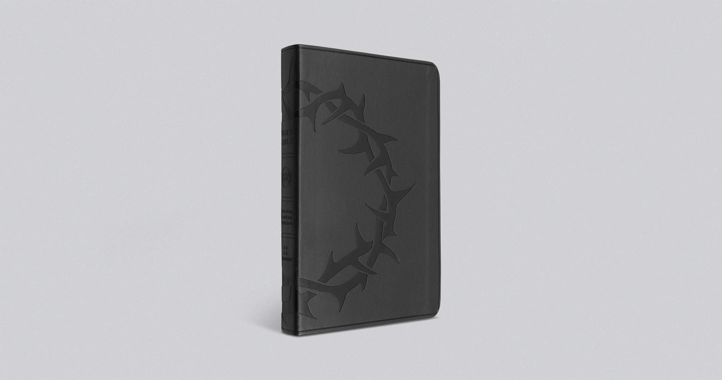 ESV Premium Gift Bible (TruTone, Charcoal, Crown Design)