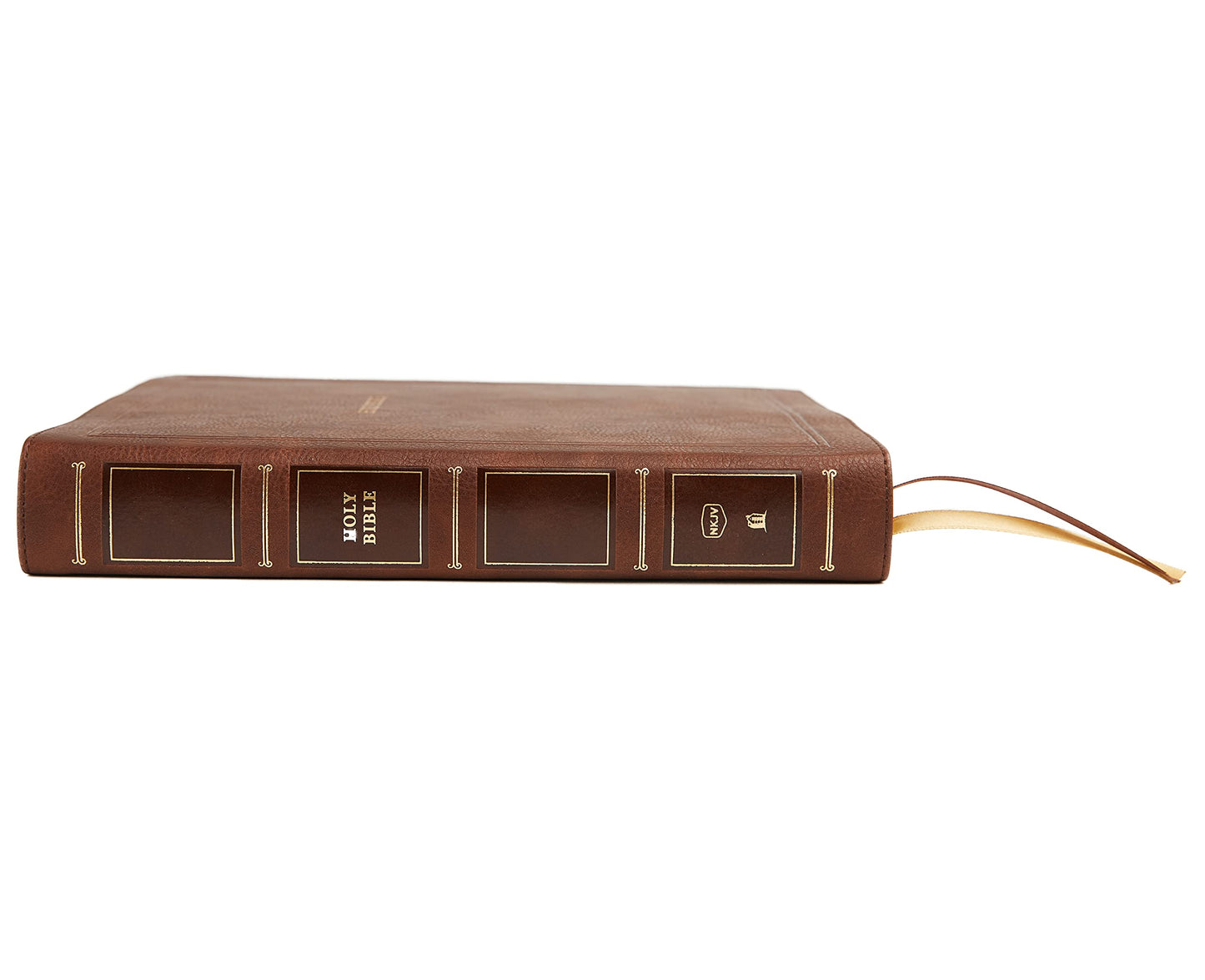 NKJV, Reference Bible, Wide Margin Large Print, Leathersoft, Brown, Red Letter, Comfort Print