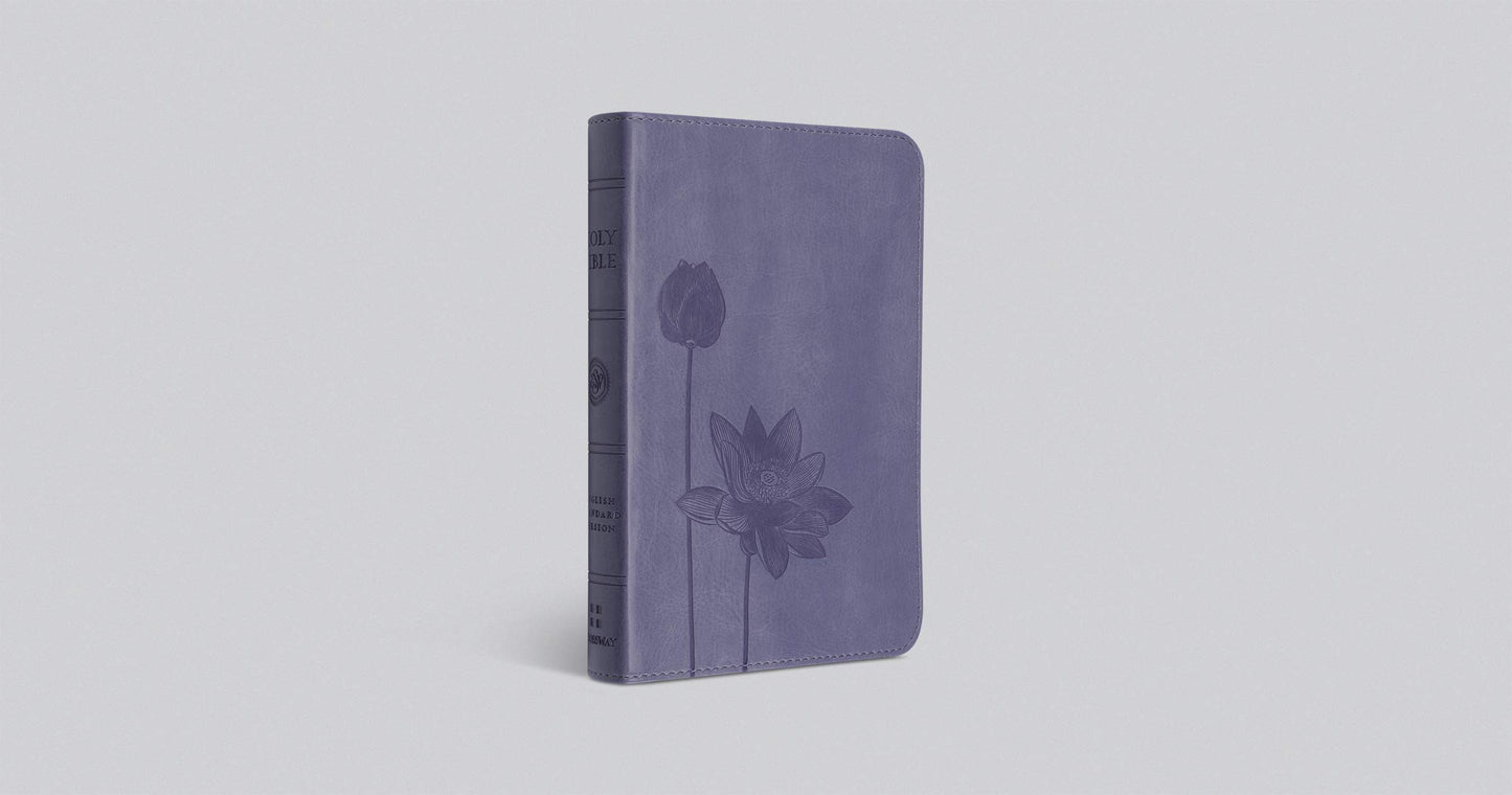 ESV Compact Bible (TruTone, Lavender, Bloom Design)