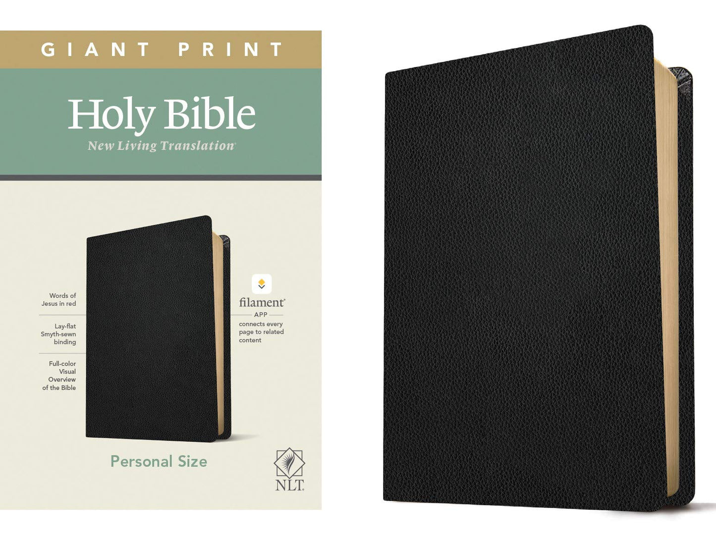 NLT Giant Print Personal Size Filament Enabled Genuine Leather