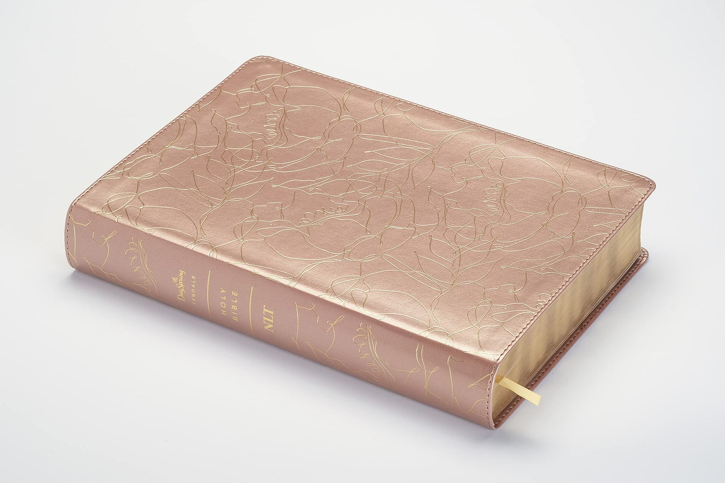 NLT Super Giant Print Bible, Filament Enabled Edition (Red Letter, LeatherLike, Blush Floral): DaySpring Signature Collection